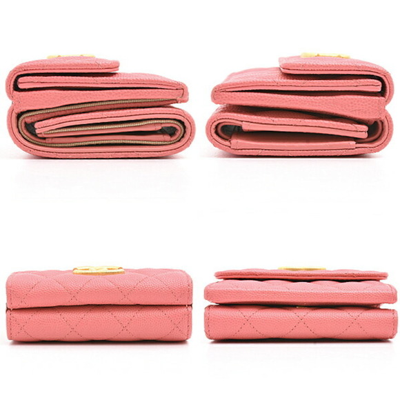 CHANEL Authentic Pink Caviar Leather Wallet - Picture 3 of 10